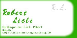 robert lieli business card